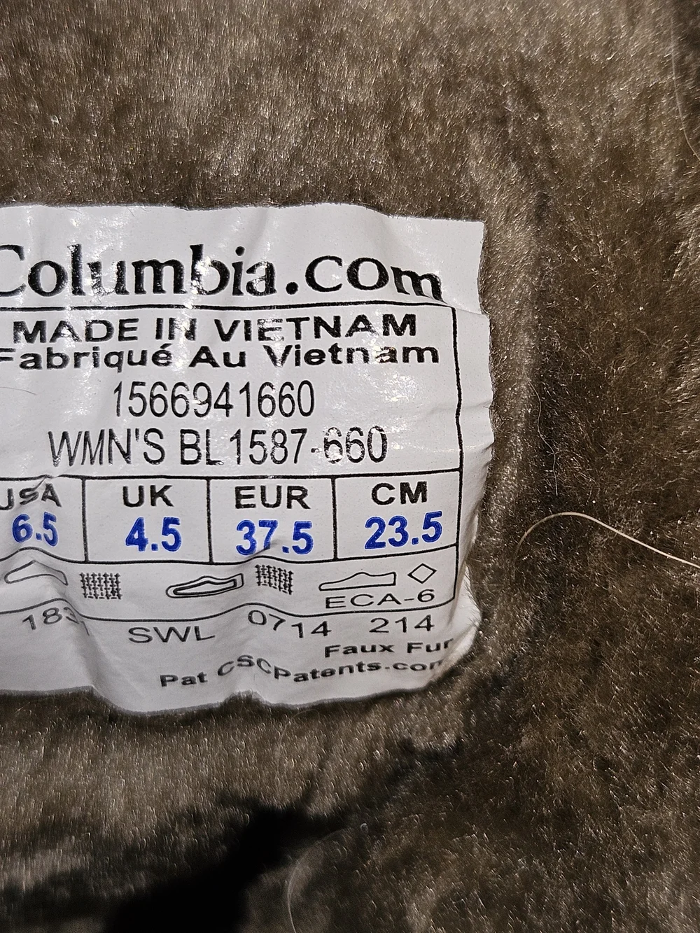 Columbia Red Quilted Omni Heat Lace-Up Women's Winter Boots with Faux-Fur Collar